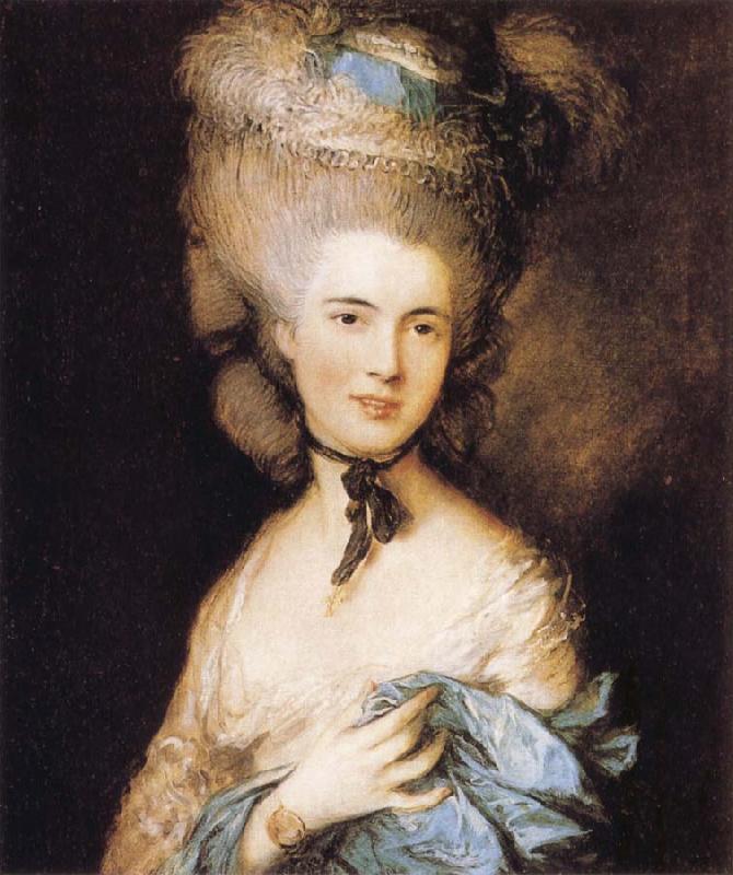 Thomas Gainsborough Woman in Blue Sweden oil painting art